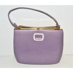 Lilac Leather Purse By Nicholas Reich