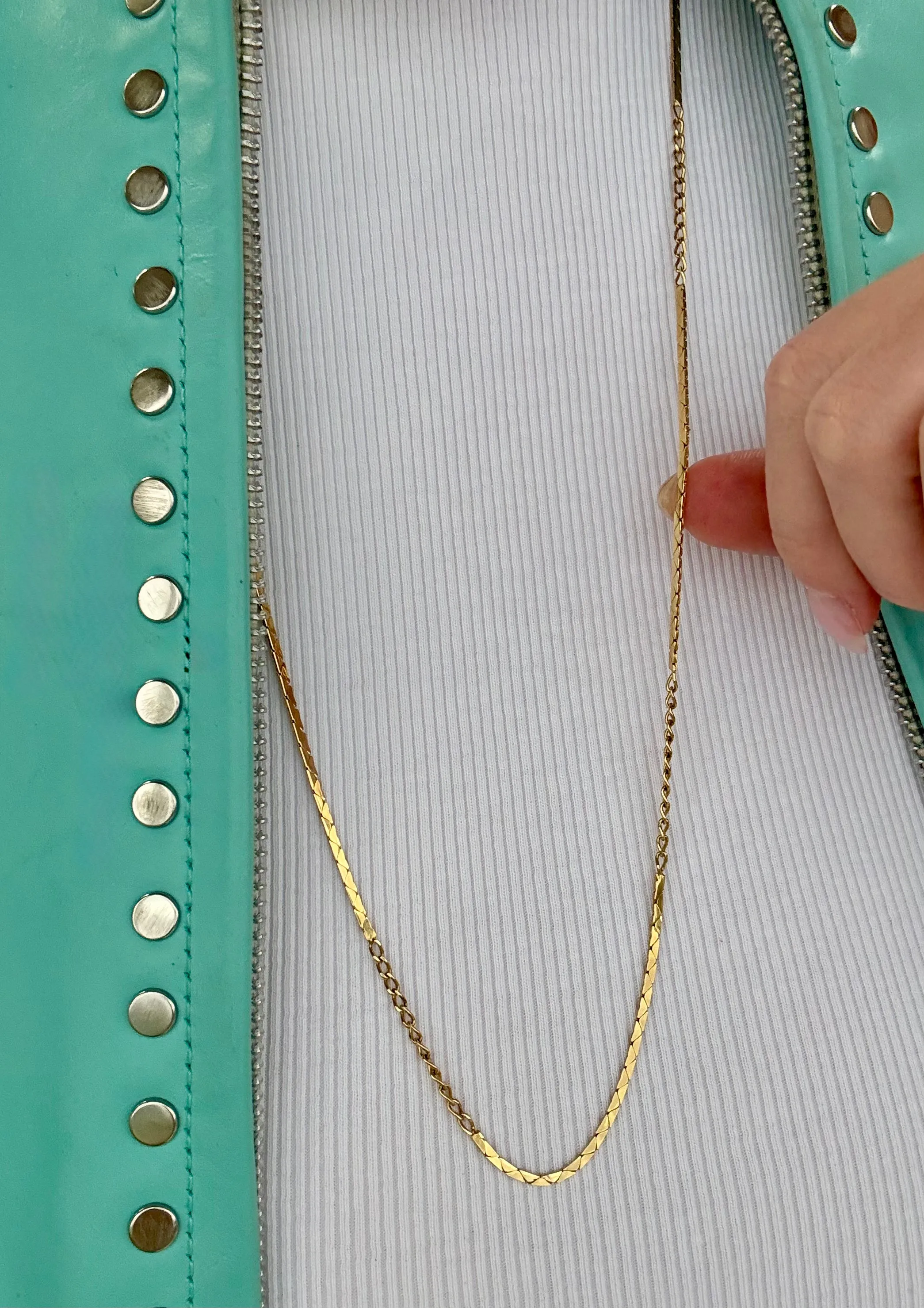 Link Necklace, 14k
