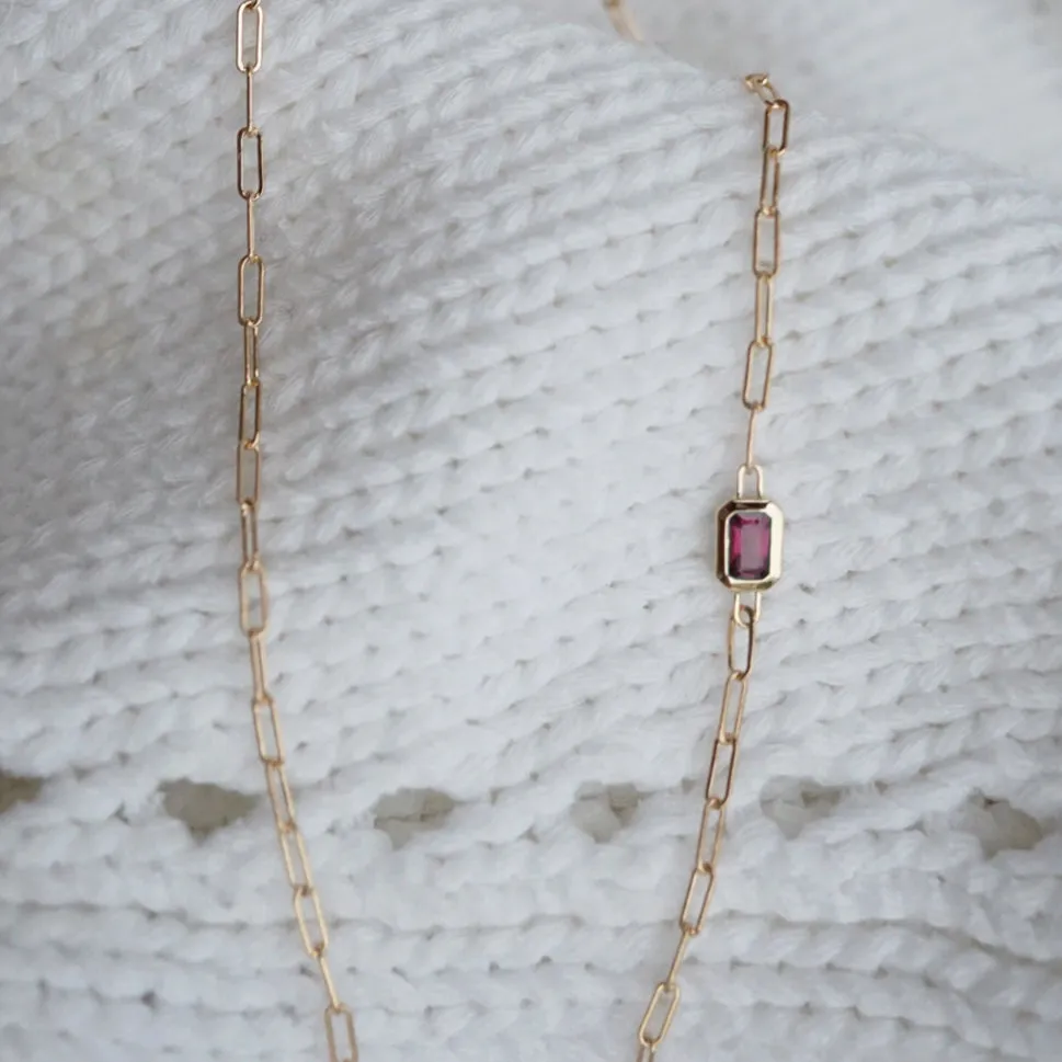 Lola Necklace in Ruby