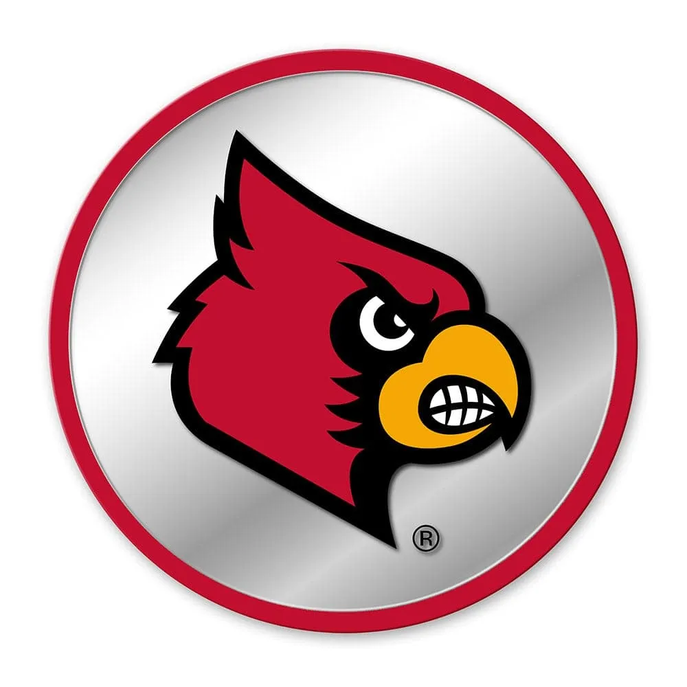 Louisville Cardinals: Modern Disc Mirrored Wall Sign