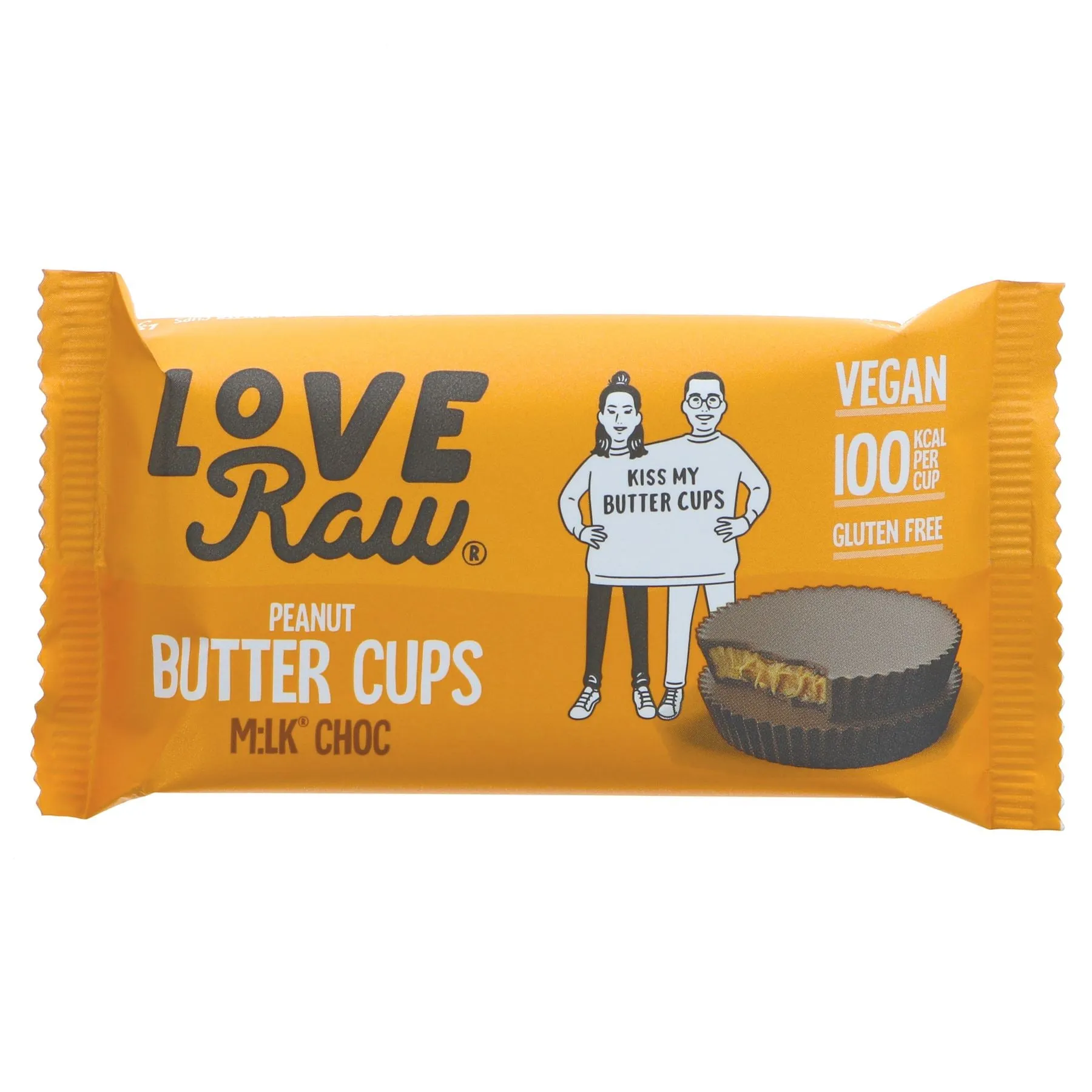 Love Raw | M:ilk Chocolate PNB Cups | 34G