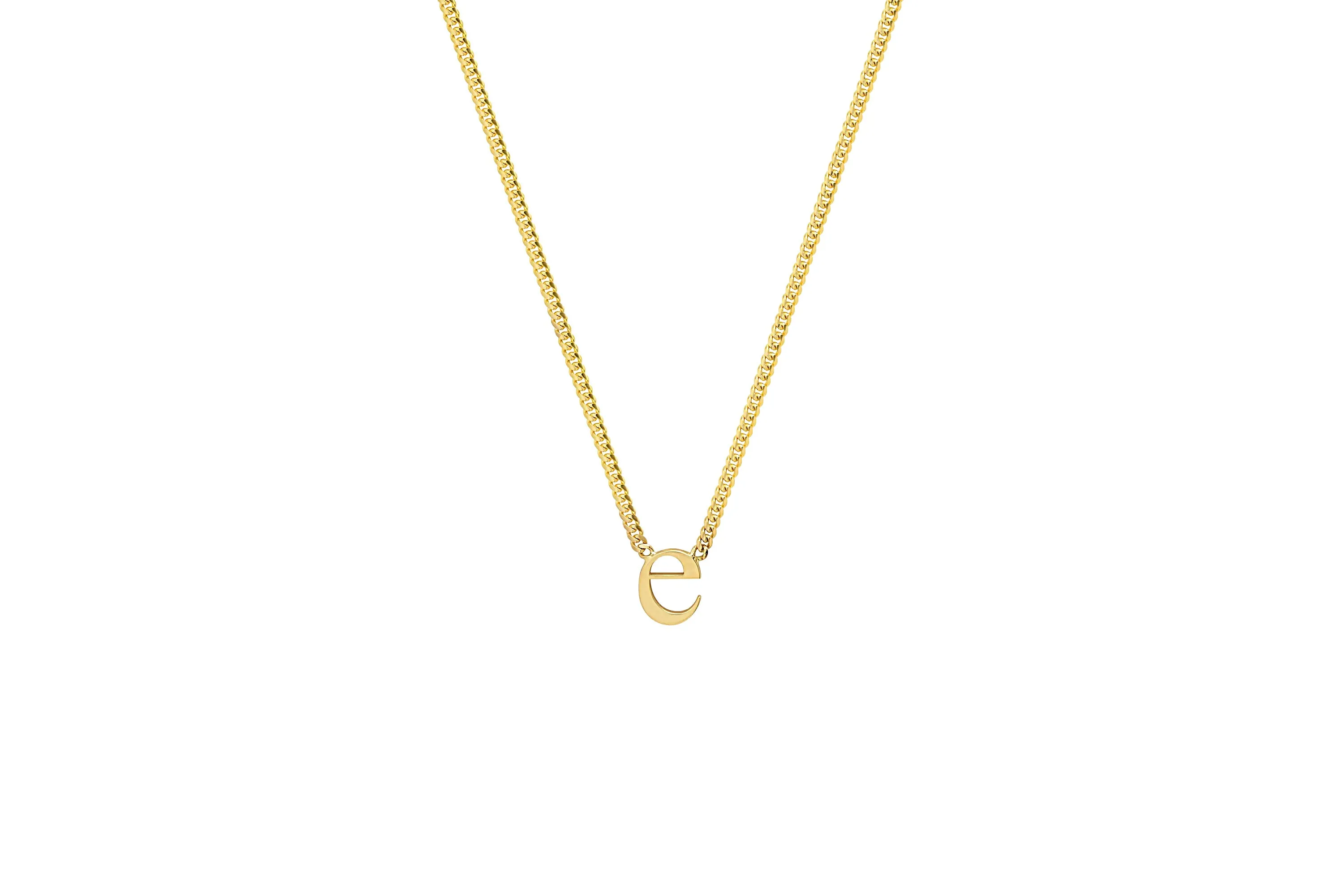 Lowercase Roman Times Initial Necklace