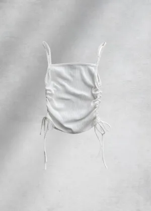 Luna Cami Crop Top - White