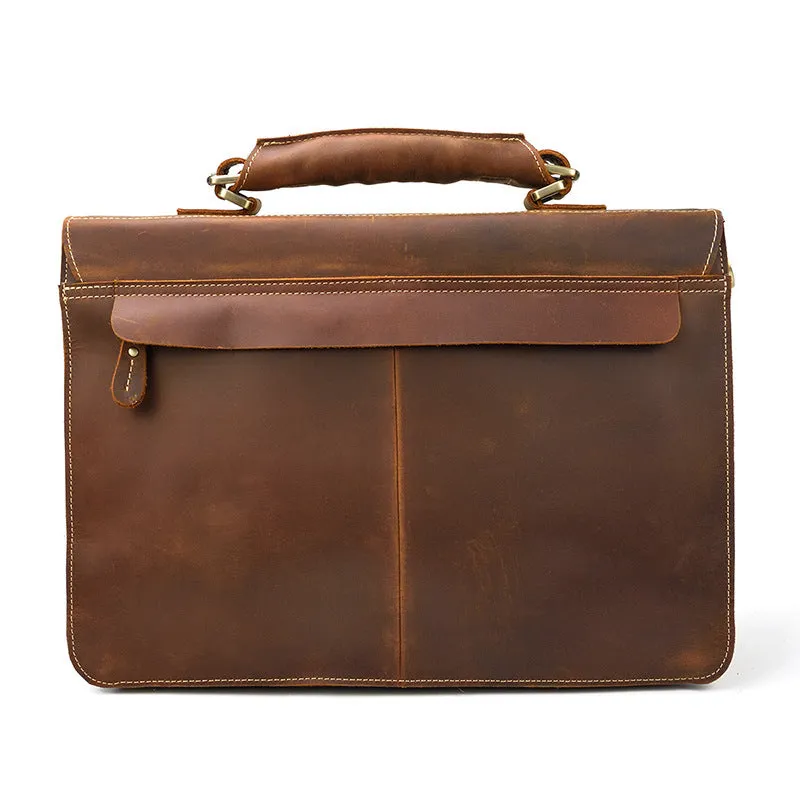 Luxe Leather Briefcase - Professional & Elegant