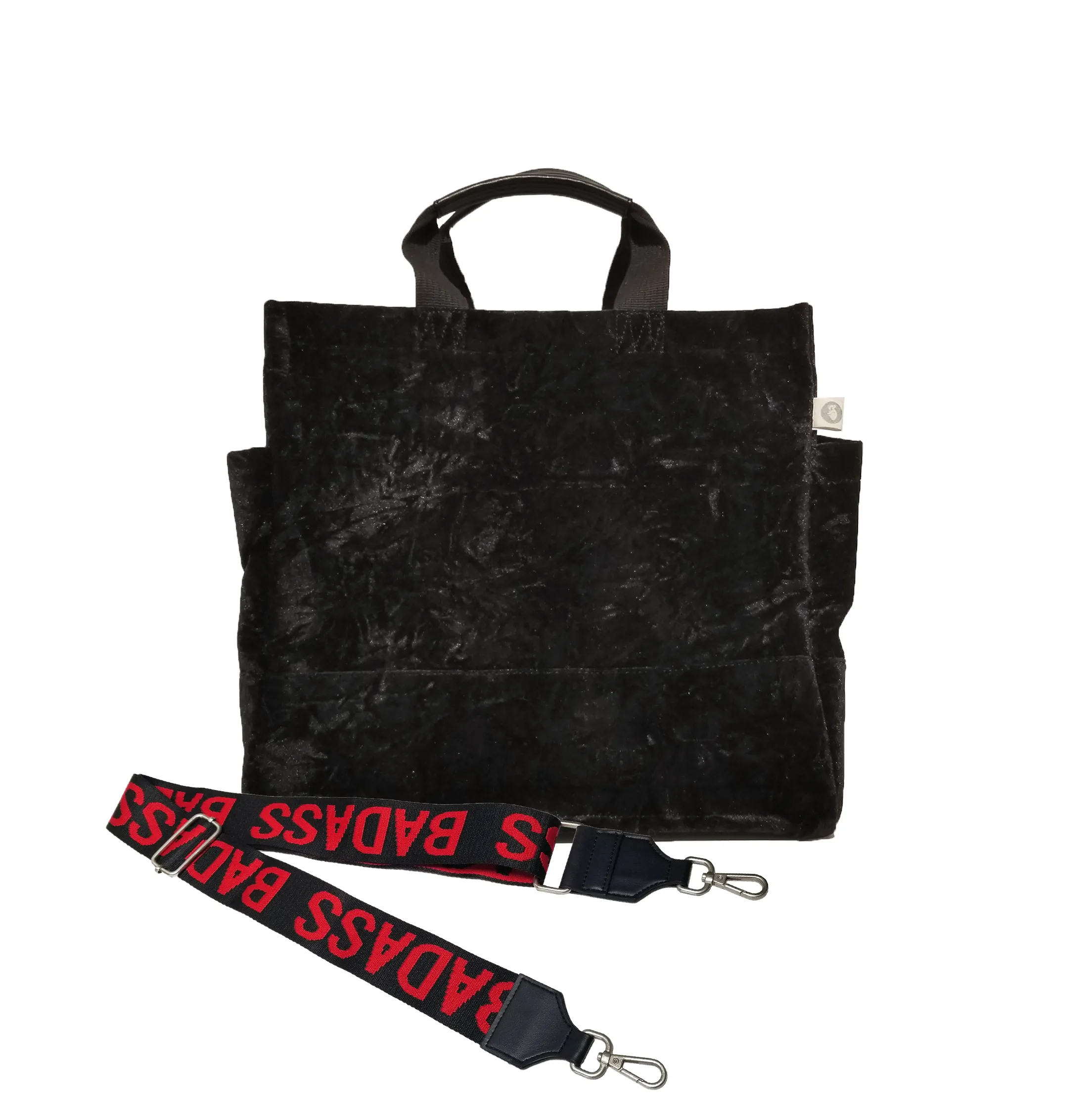 Luxe North South: Black Crushed Velvet