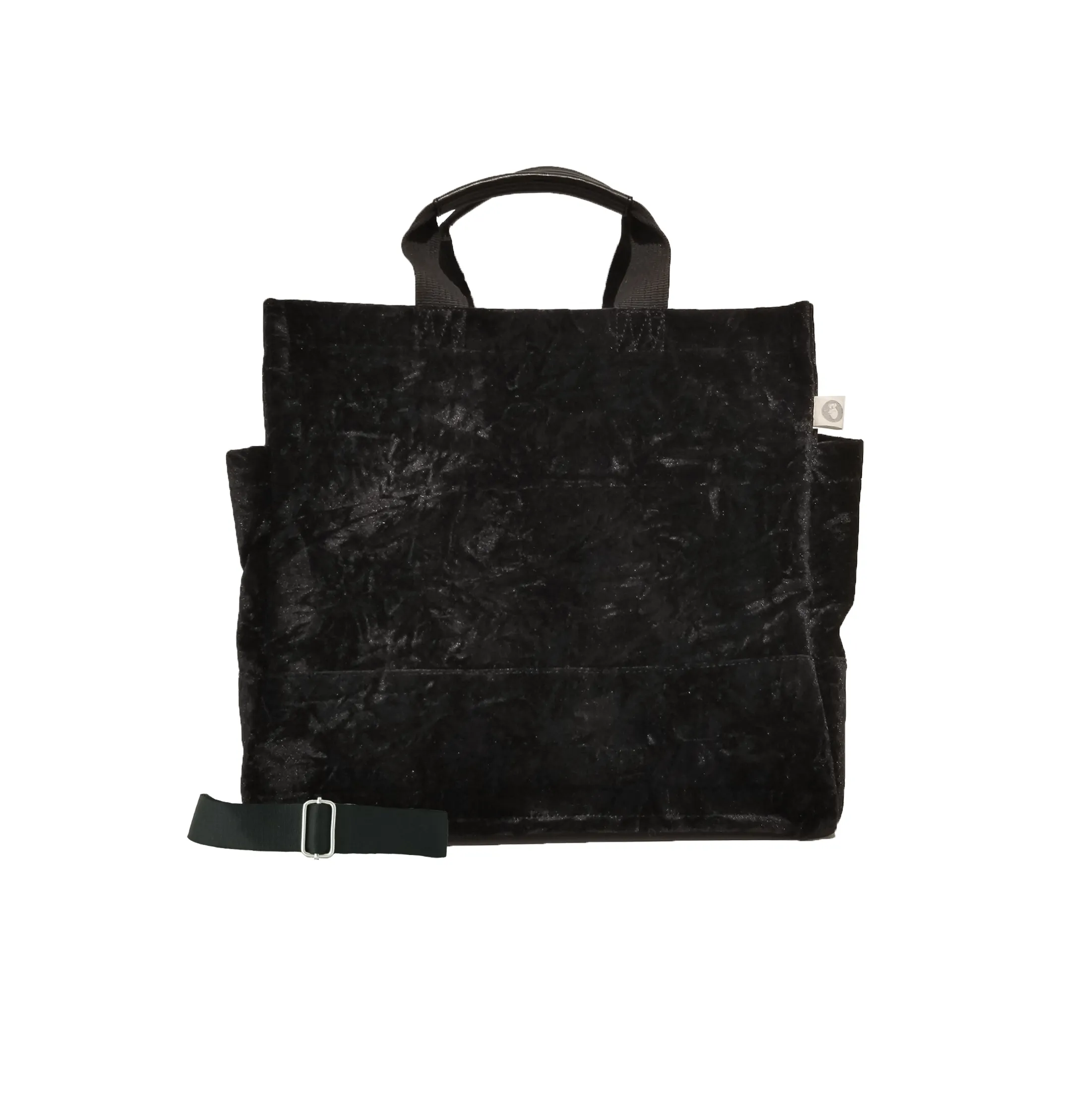 Luxe North South: Black Crushed Velvet