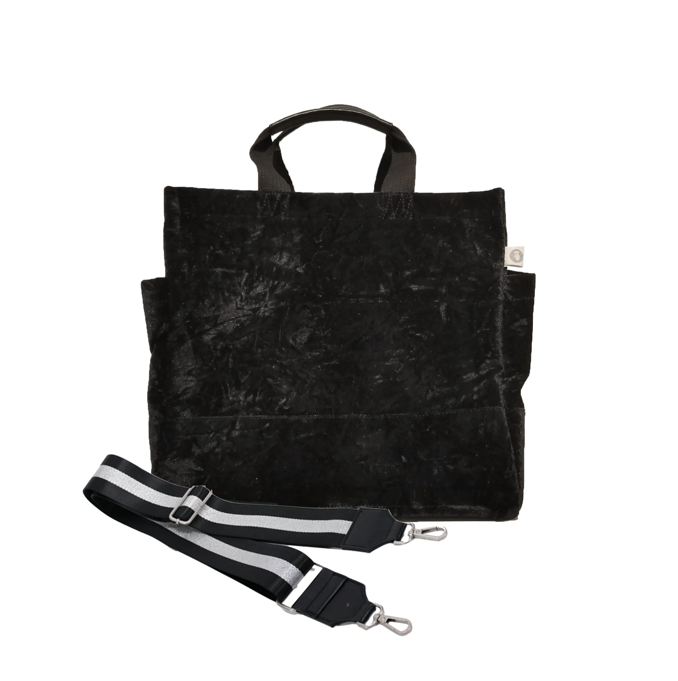 Luxe North South: Black Crushed Velvet