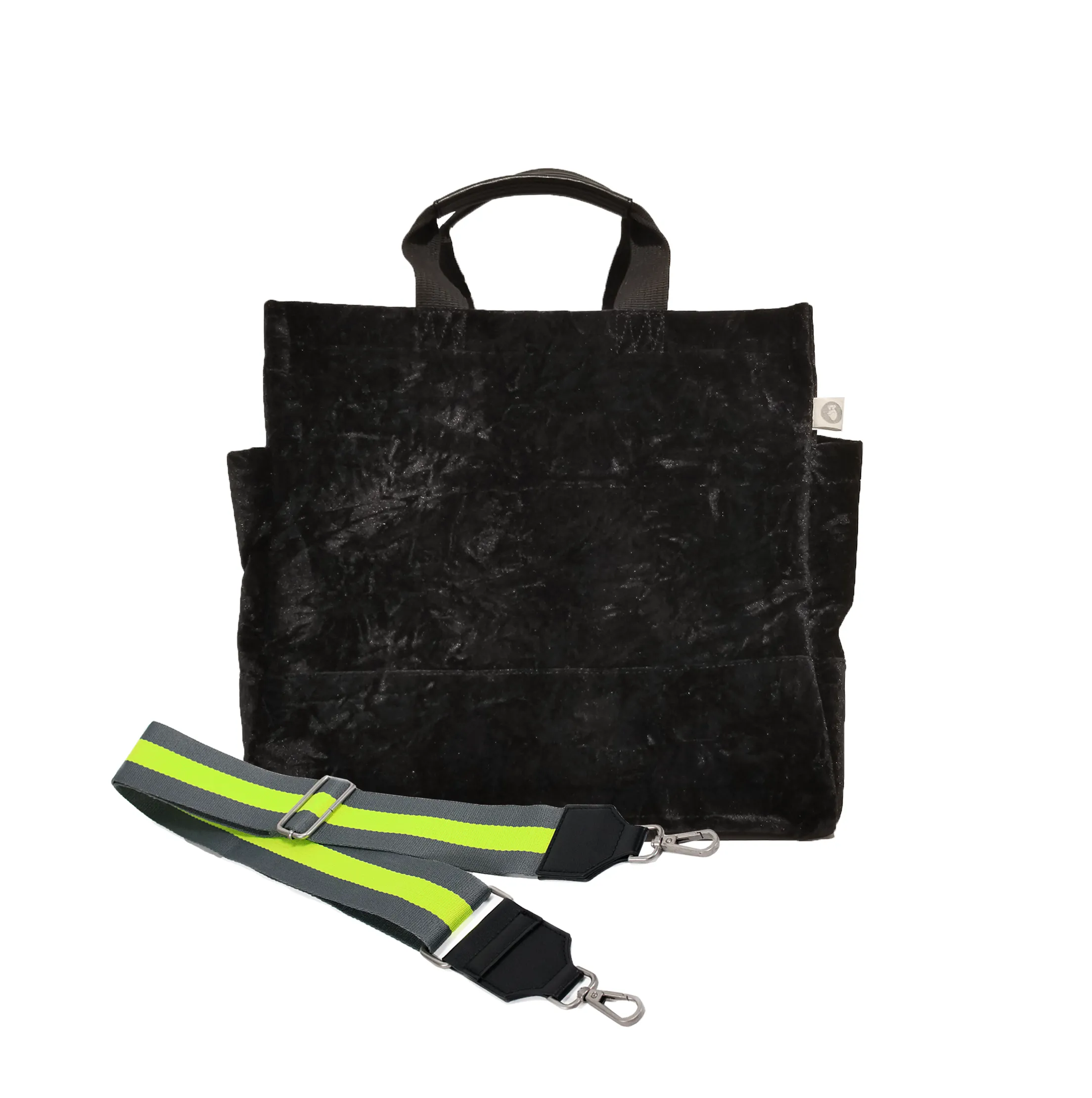 Luxe North South: Black Crushed Velvet
