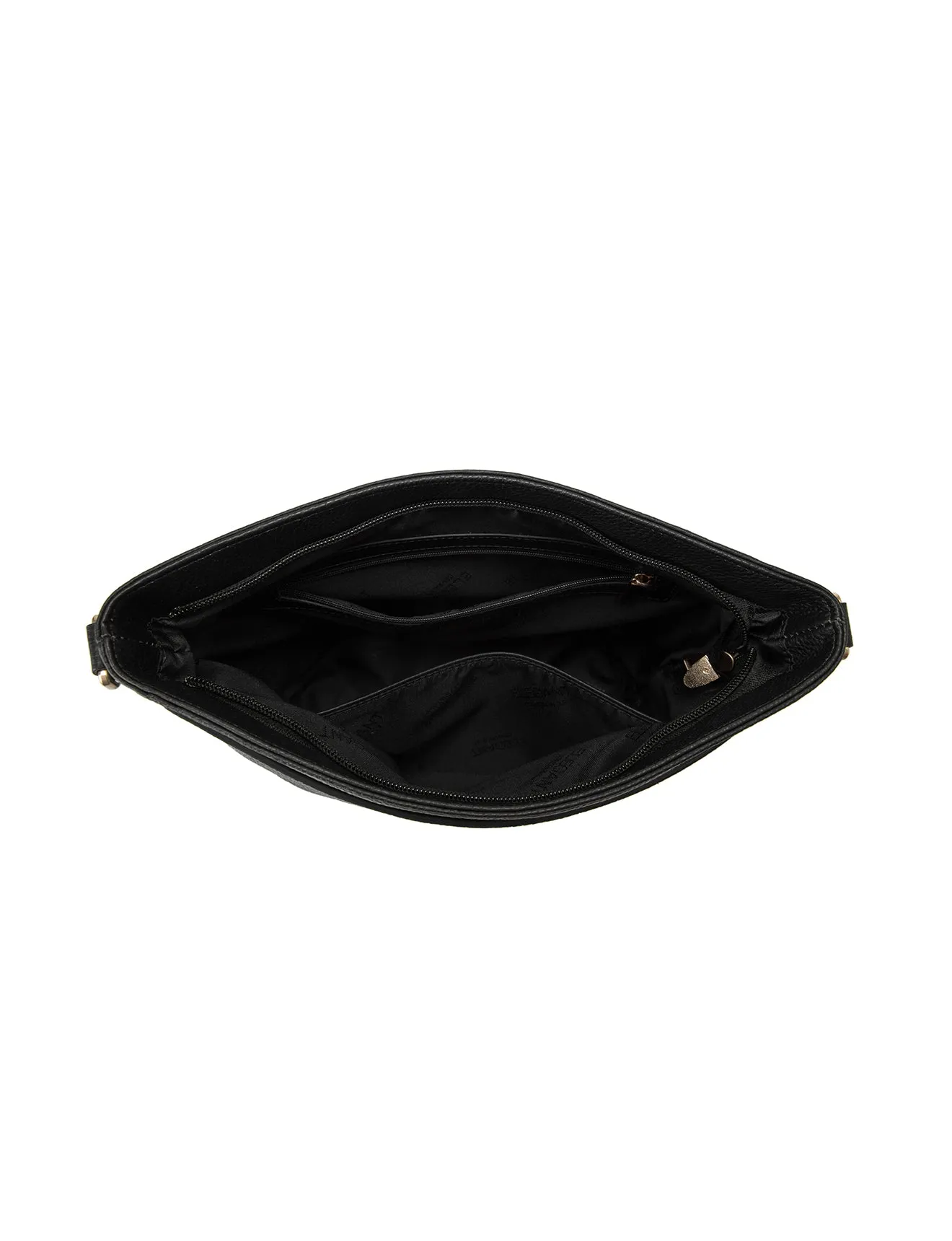 MACKENZIE LEATHER BUCKET BAG- E1-0833-BLK