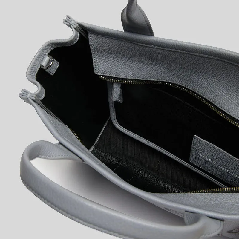 MARC JACOBS The Leather Medium Tote Bag Wolf Grey RS-H004L01PF21