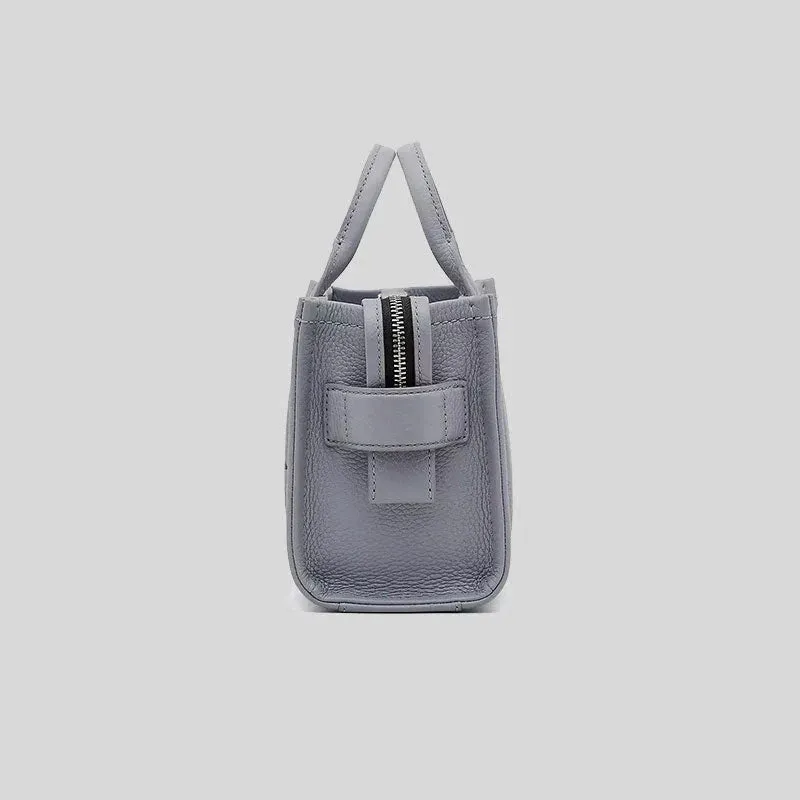MARC JACOBS The Leather Mini Tote Bag Wolf Grey RS-H053L01RE22
