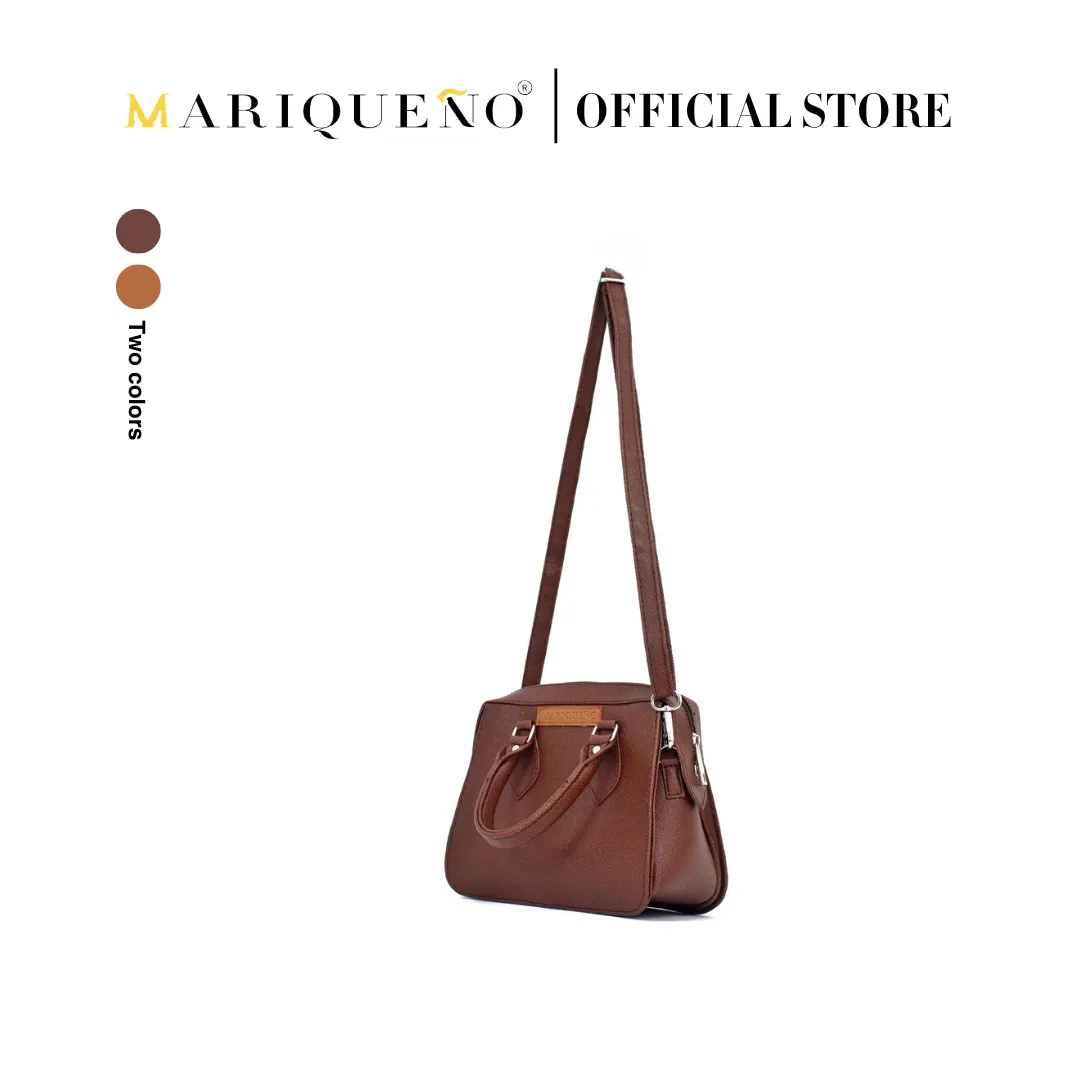 MARGAUX Top Handle Sling Bag in Choco Brown