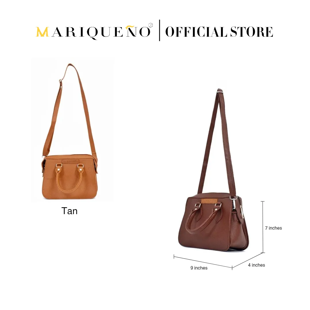 MARGAUX Top Handle Sling Bag in Choco Brown