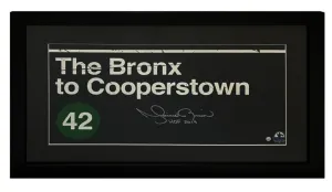 Mariano Rivera Autographed "HOF 2019" Subway Sign 10 x 20 Framed Photo Steiner