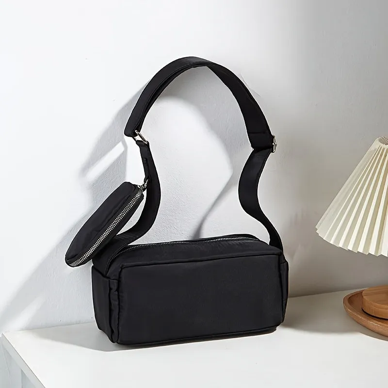 Mariel | Nylon Compact Crossbody Bag with Coin Purse
