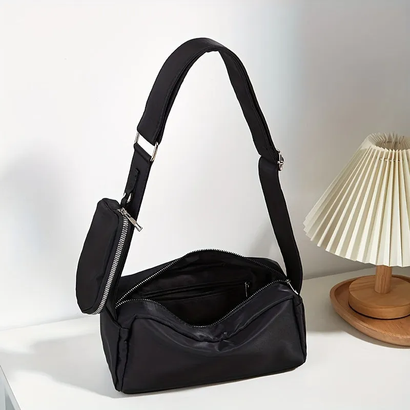 Mariel | Nylon Compact Crossbody Bag with Coin Purse