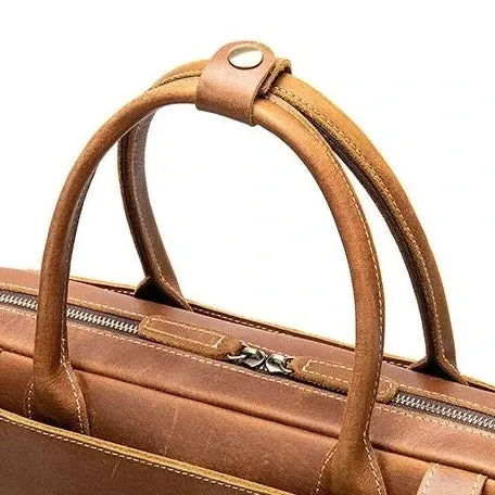 Maverick Leather Briefcase - Sleek & Functional