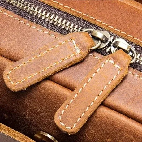 Maverick Leather Briefcase - Sleek & Functional