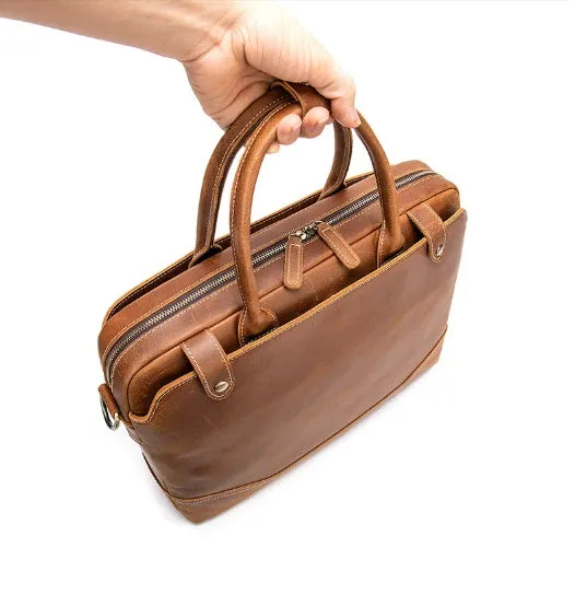 Maverick Leather Briefcase - Sleek & Functional