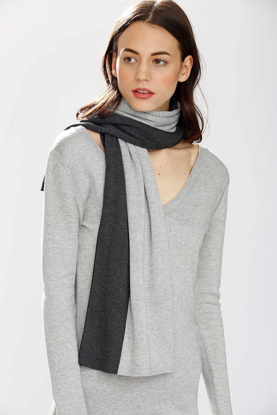 Max 8-Way Scarf/Cape – Black/Grey/Charcoal