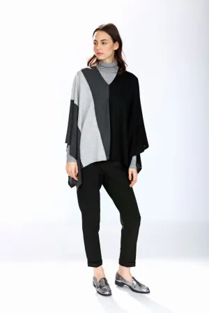 Max 8-Way Scarf/Cape – Black/Grey/Charcoal