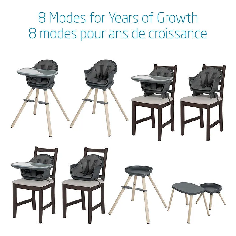 Maxi-Cosi Moa 8-in-1 High Chair - Beyond Graphite