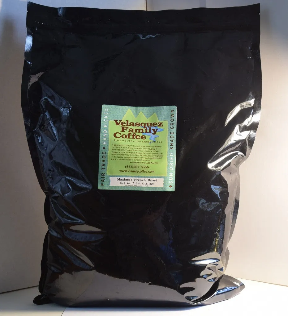 Maximo's French Roast Coffee (dark) - Fundraiser | Robust and Smoky, Nutty, Extreme