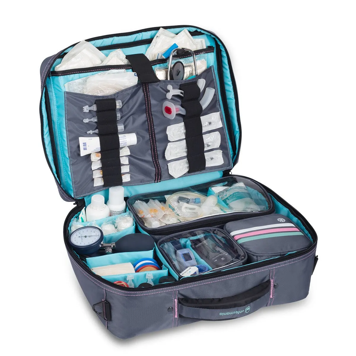 Medical Bag for Home Care Visits Retro Grey