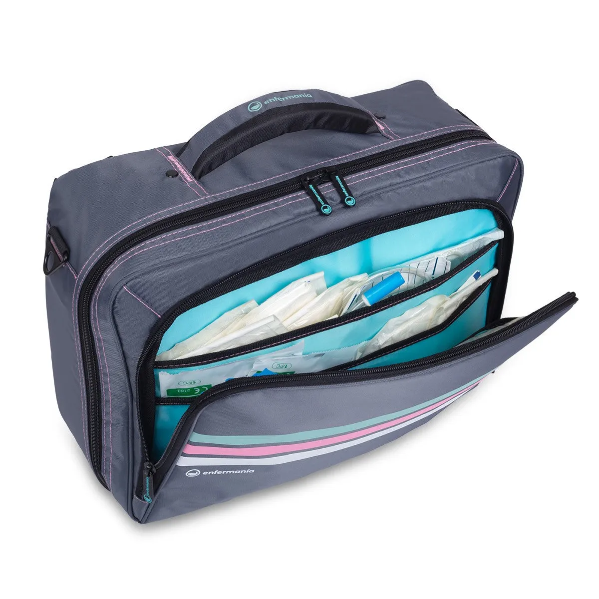 Medical Bag for Home Care Visits Retro Grey