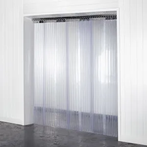 Medium Duty Double Ribbed PVC Strip Curtains 300mm x 3mm