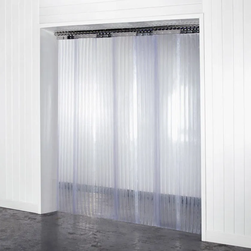 Medium Duty Double Ribbed PVC Strip Curtains 300mm x 3mm