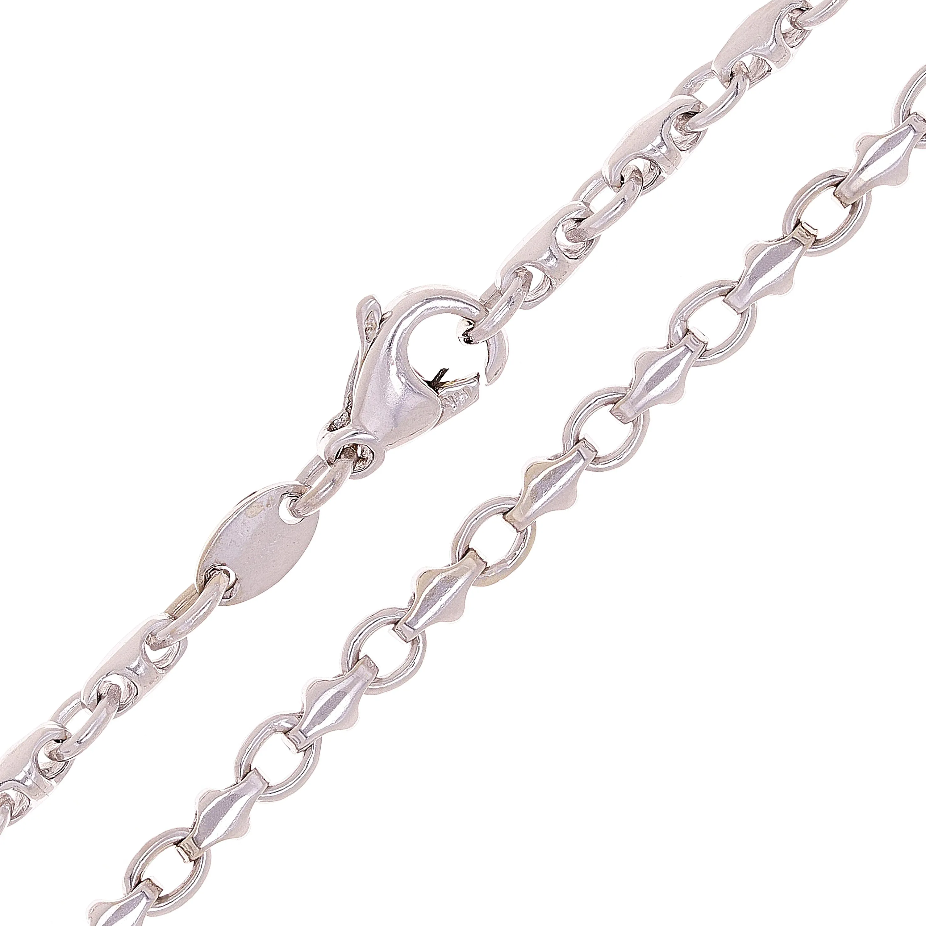 Men's 14k Yellow White or Rose Gold Handmade Fashion Link Necklace 20" - 24" 4.2mm