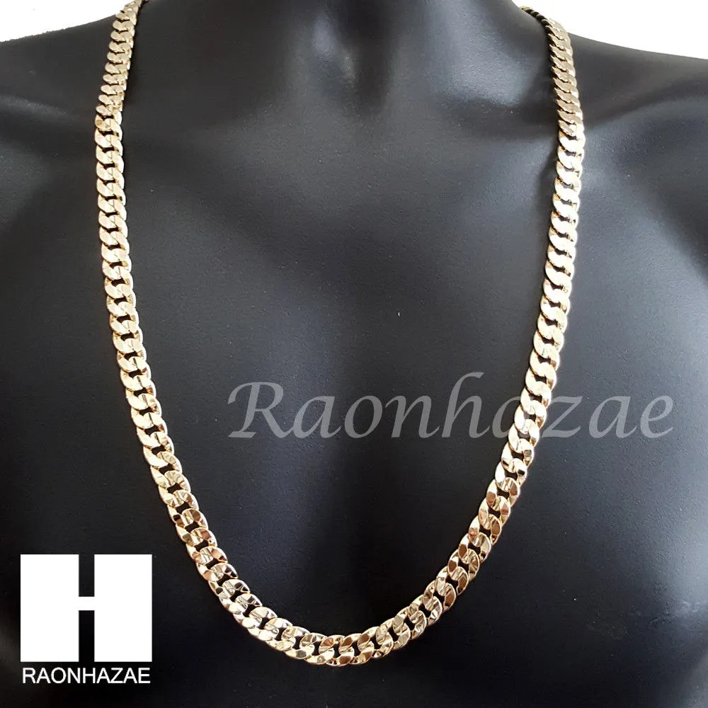 MENS BLING SAVAGE PENDANT DIAMOND CUT 30" CUBAN CHAIN NECKLACE SET G32