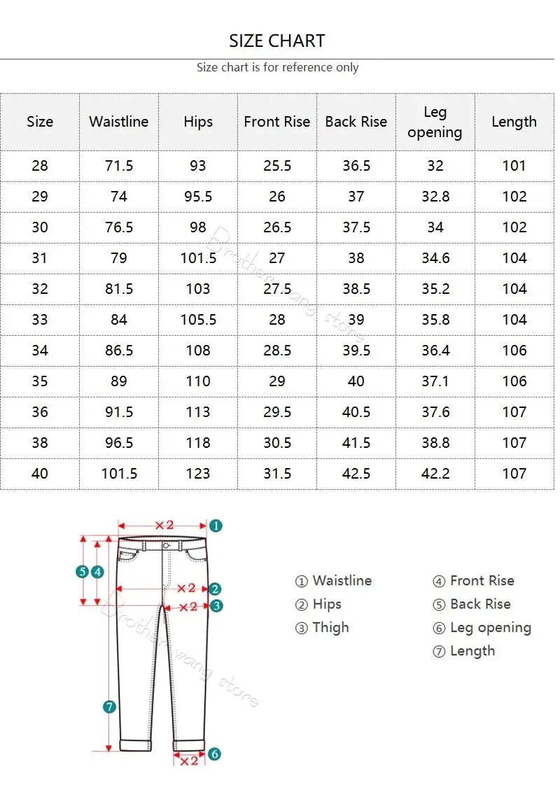 Men's Clasic Style Business Warm Jeans
