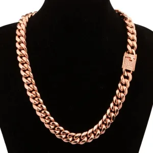 Men's Elegant Gold Chain Necklace