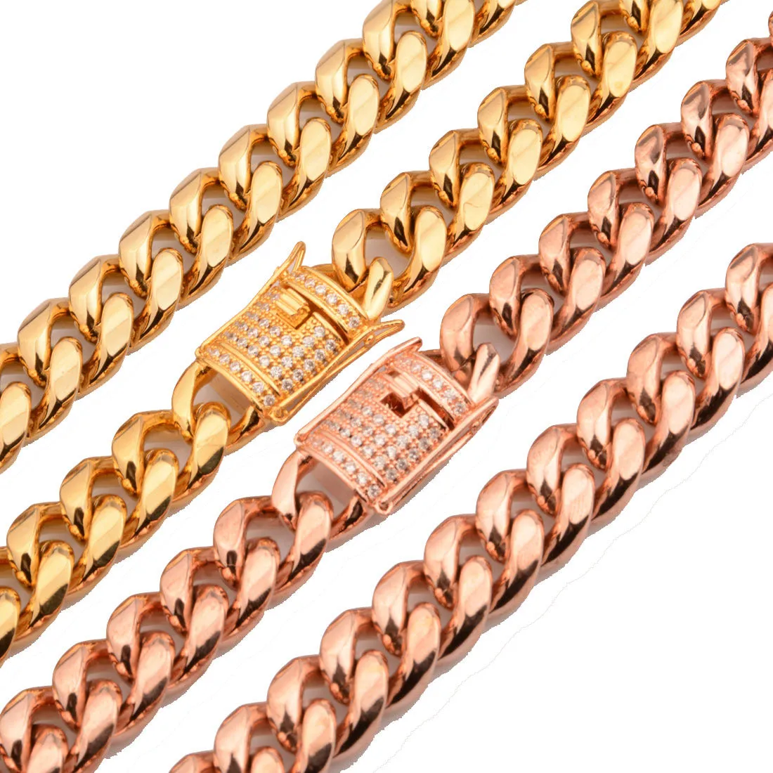 Men's Elegant Gold Chain Necklace