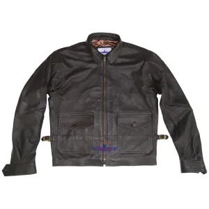 Mens Real Leather G8 Navy Aviation Wing Force Military Naval Armed Flying Jacket