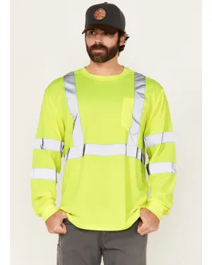 Men's Reflective Long Sleeve Work T-Shirt