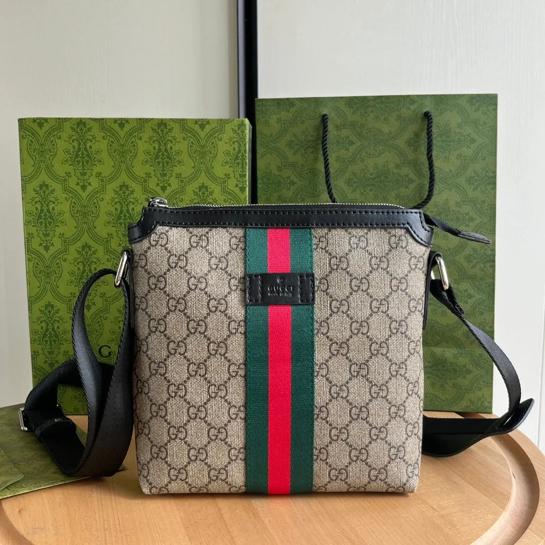 Men's Vintage Print Collection Crossbody Bags