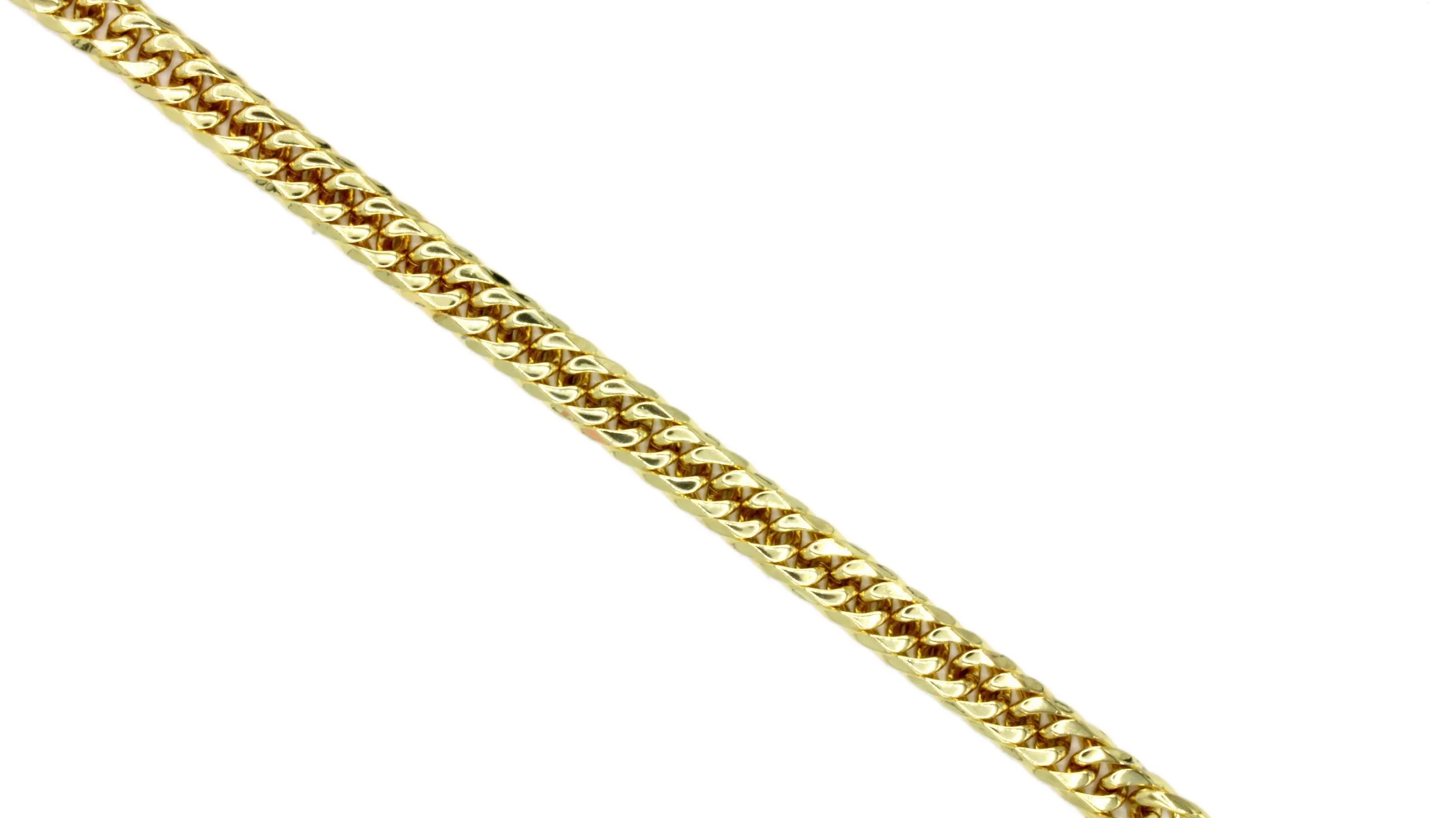 Miami Cuban Link Chain Bracelet 18K Gold Plated Stainless Steel Double Link Men Jewelry