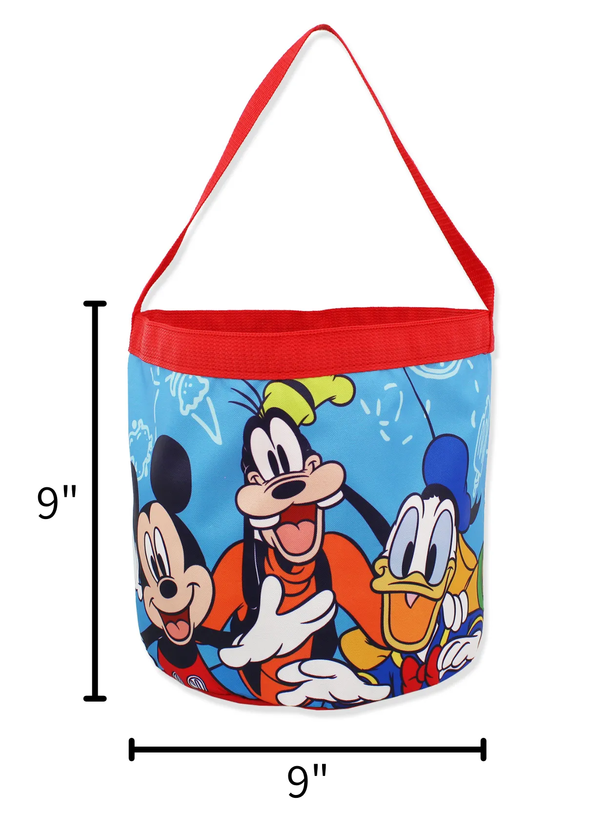 Mickey and Friends Collapsible Nylon Basket Tote Bag