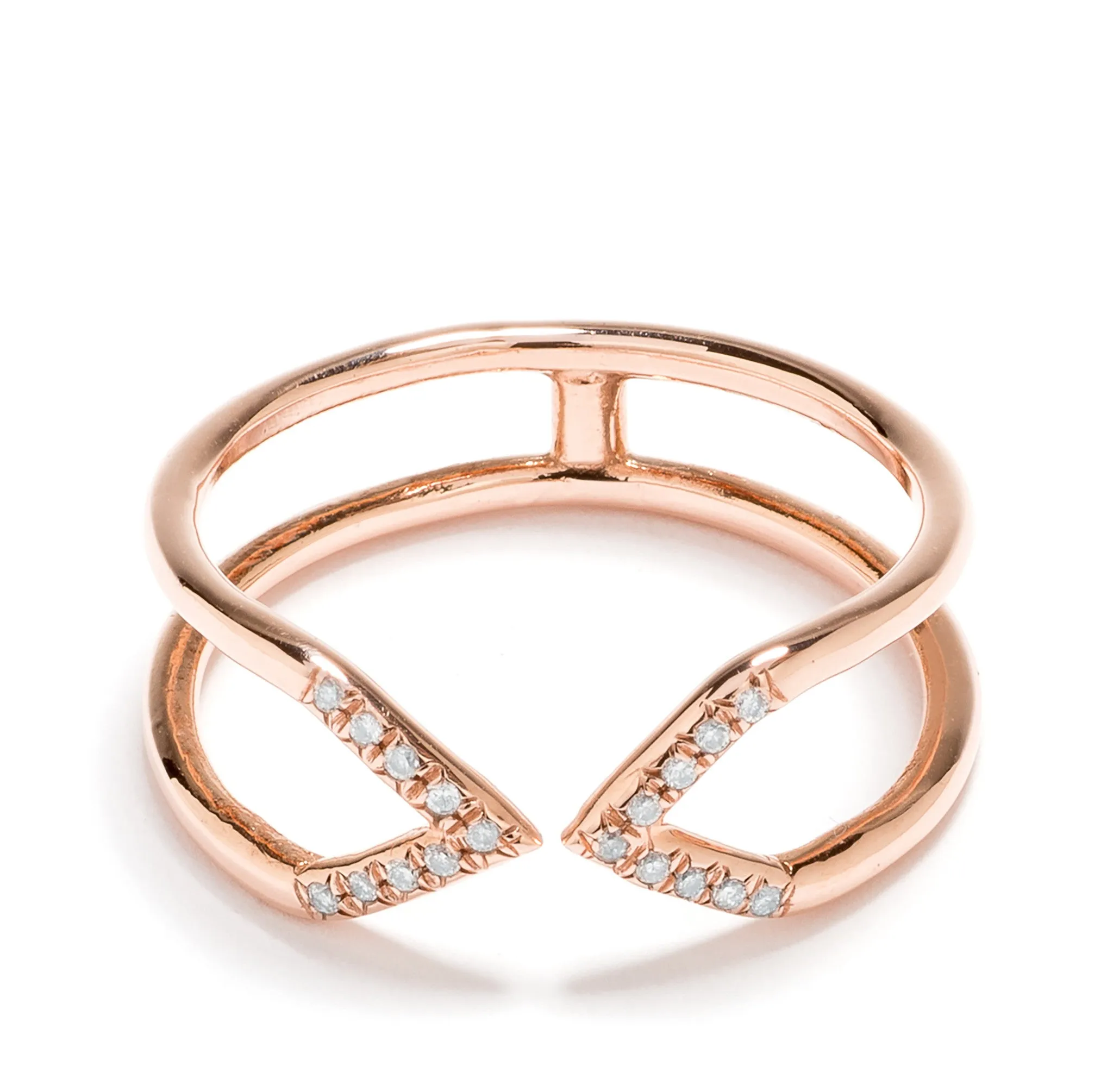 Micro-Pave Link Ring