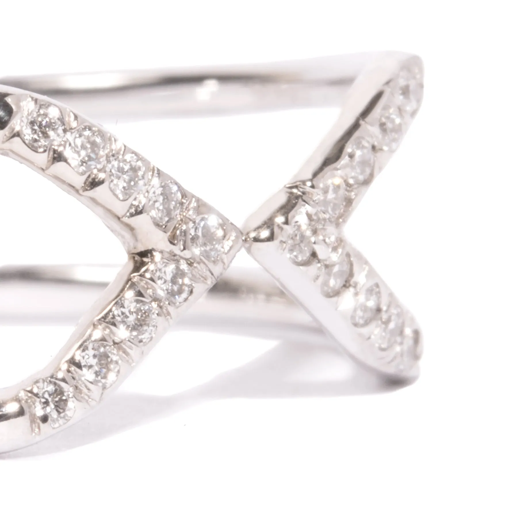 Micro-Pave Link Ring