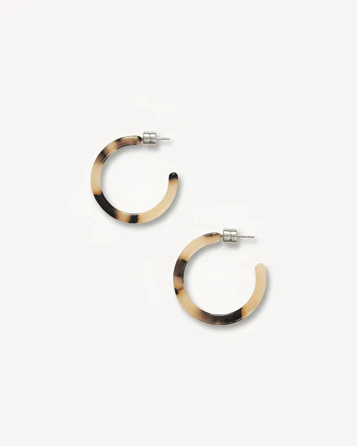 Mini Hoops: Blonde Tortoise