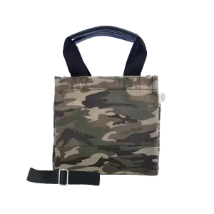 Mini Luxe North South Bag: Green Camouflage