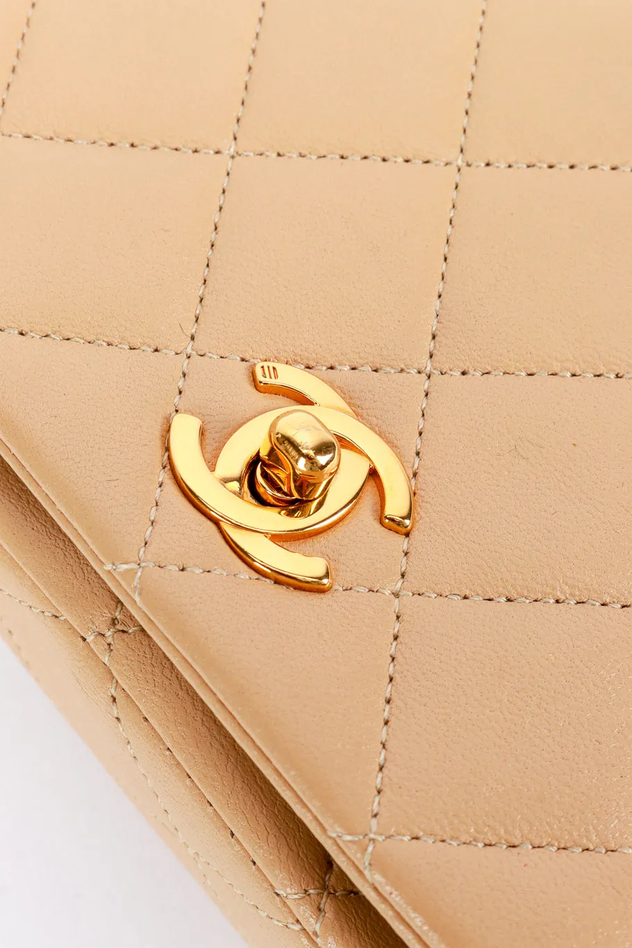Mini Quilted Foldover Flap Bag