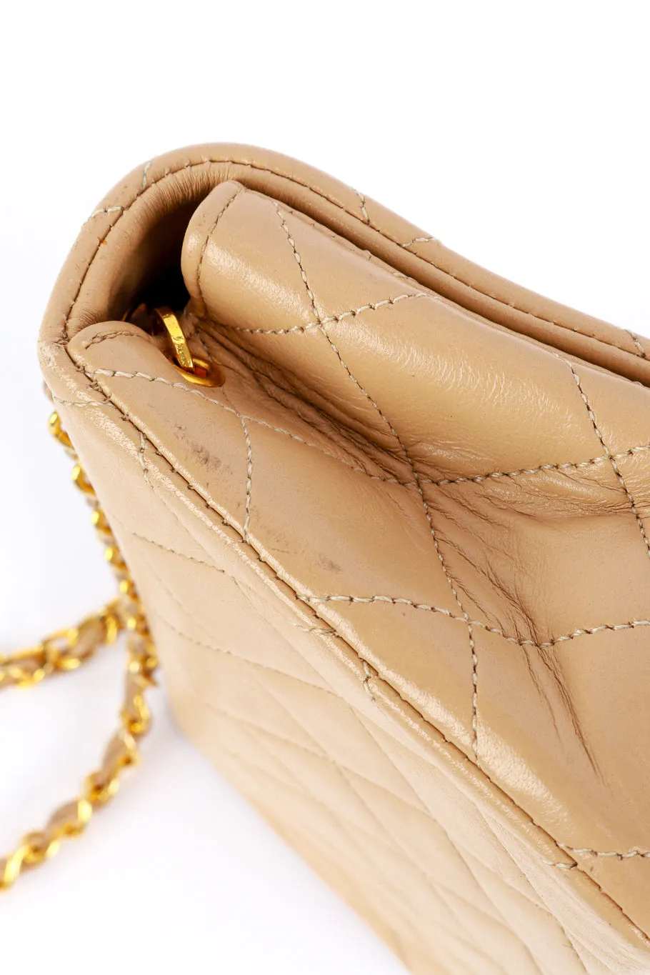 Mini Quilted Foldover Flap Bag