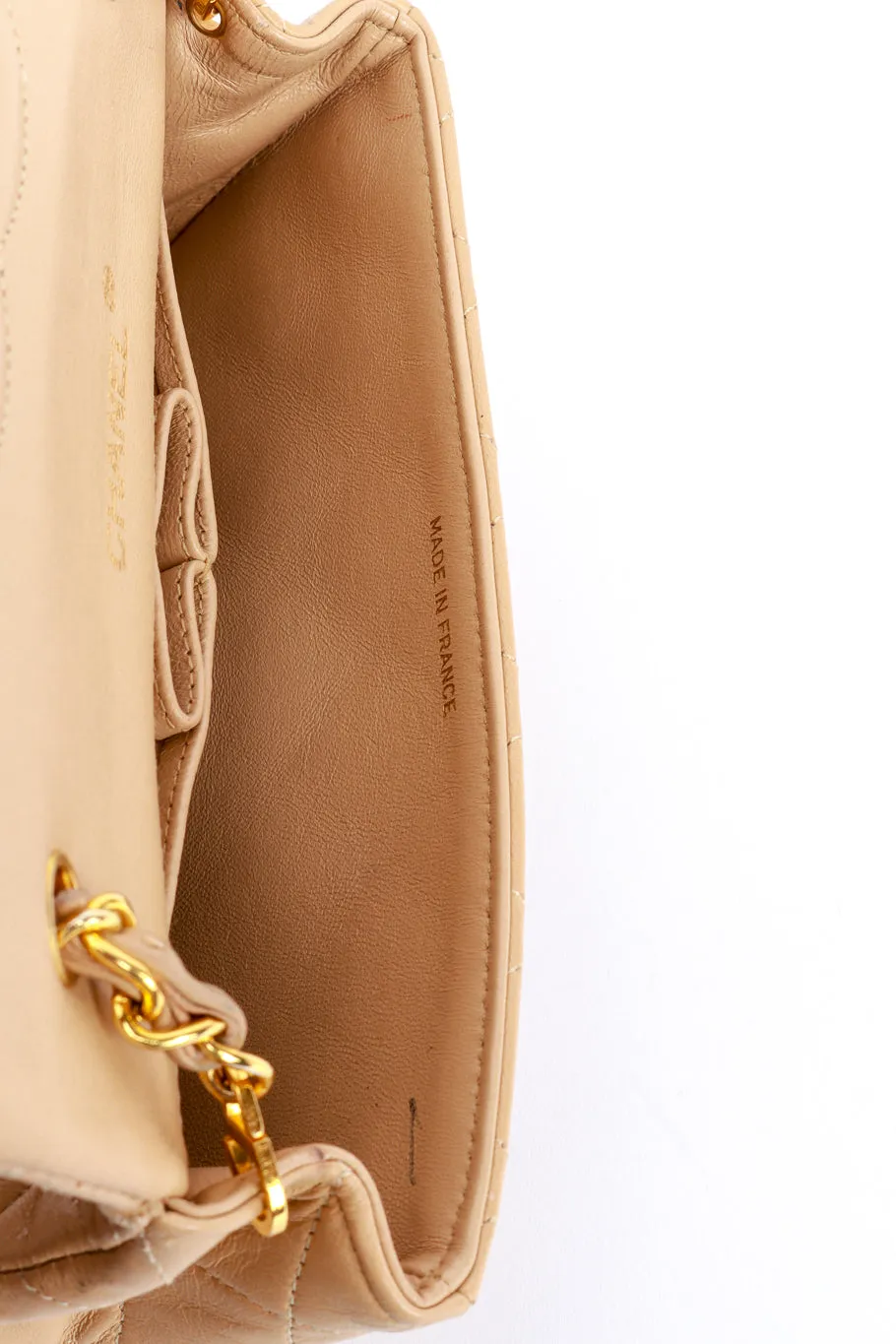 Mini Quilted Foldover Flap Bag