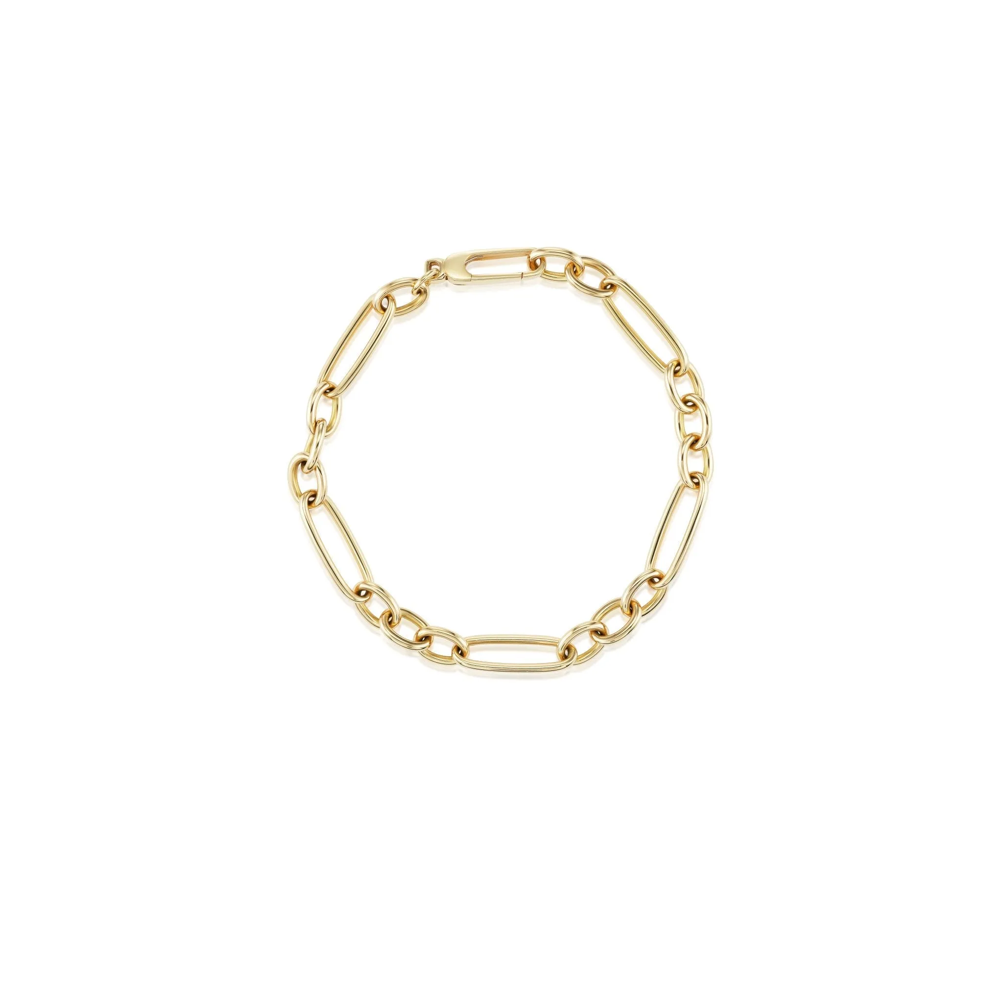 Mixed Oval Chain Bracelet