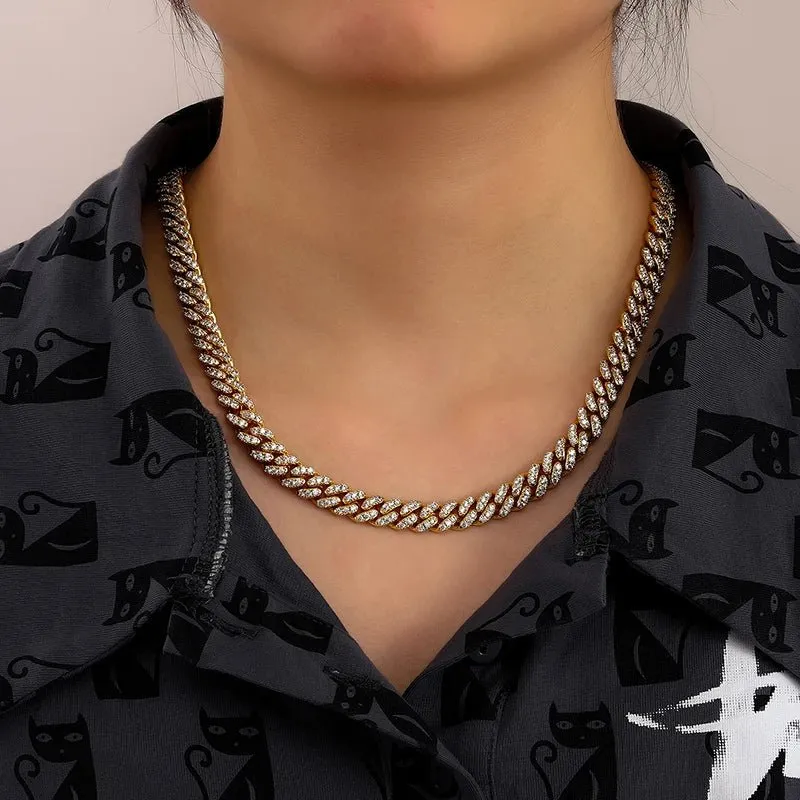 Moissanite Miami Cuban Chain Necklace - 8mm